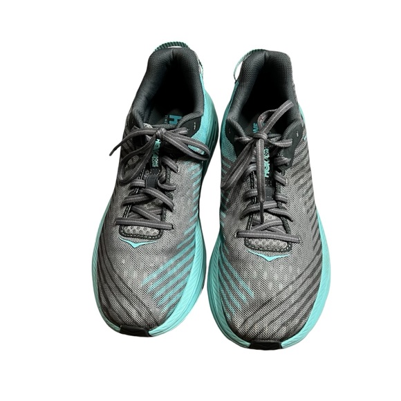 Hoka One Rincon 1102875 CGAS Charcoal Gray Aqua Sky Running Shoes Womens Size 10 - Picture 10 of 12